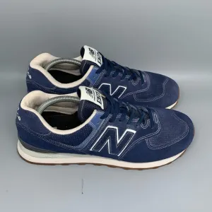 New Balance 574 Blue Suede Running Shoes ML574ESG Men's Sz 10