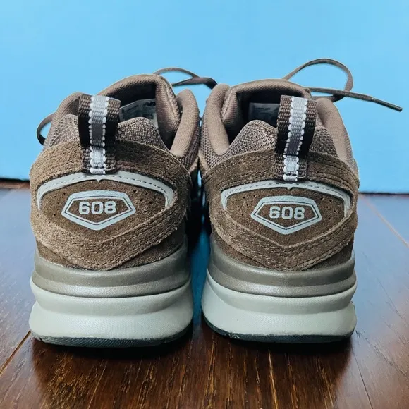 New Balance Men's 608v5 Running Sneakers Chocolate Brown Excellent Condition