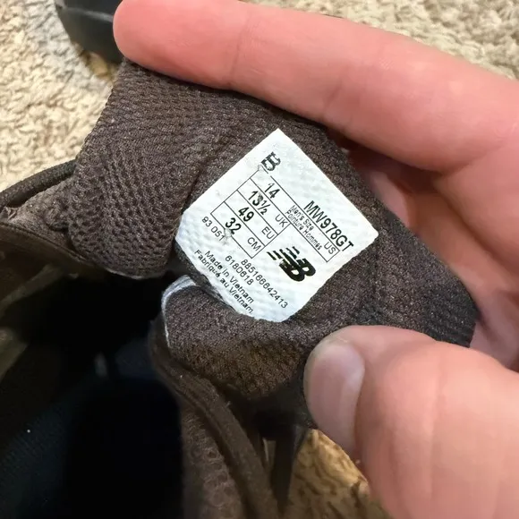 New Balance MW978GT Hiking Boots Gore-Tex Waterproof Brown Leather 14