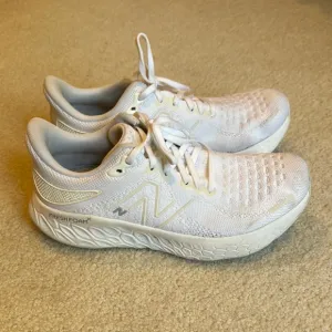 New Balance White Fresh Foam Running Shoes