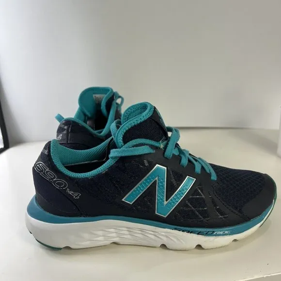 New Balance Womens 690 V4 W690LN4 Blue Running Shoes Sneakers Size 7 B