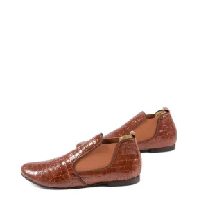 NEW BLUBLONC carl croc boots in luggage