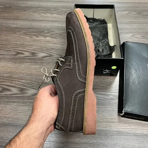 NEW Bostonian Brown Nubuck Haymaker Wingtips 11 M
