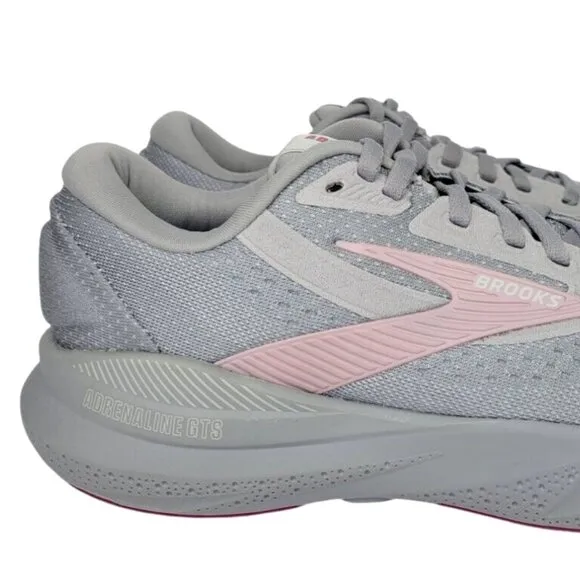 NEW Brooks Adrenaline GTS 24 Running Shoes Alloy/ White/ Zephyr, Women's 8 Med.