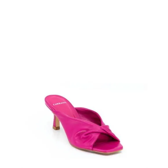 NEW CARRANO sage slide sandals in fushia