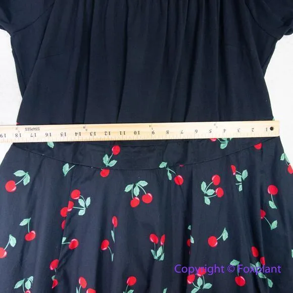 New! City Chic Cherry Desire Dress -‎ black red, women plus size 22