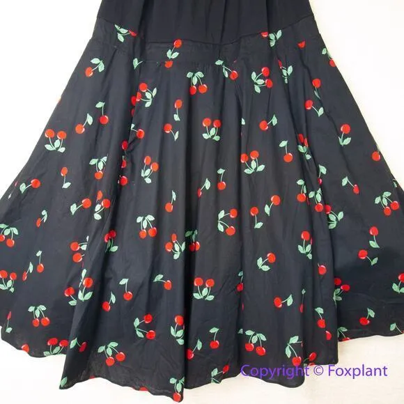 New! City Chic Cherry Desire Dress -‎ black red, women plus size 22