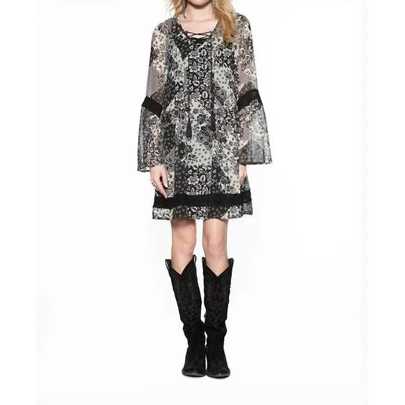NEW DOUBLE D RANCH rita blanca dress in black