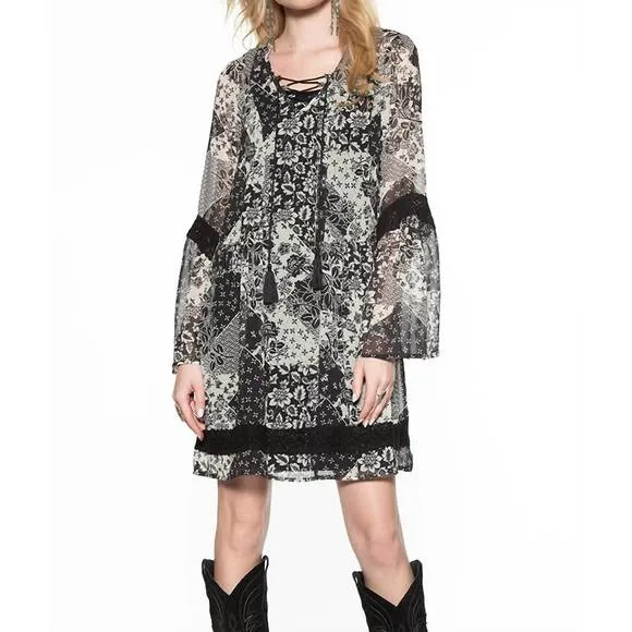 NEW DOUBLE D RANCH rita blanca dress in black