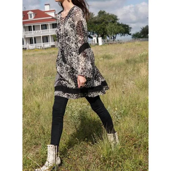 NEW DOUBLE D RANCH rita blanca dress in black