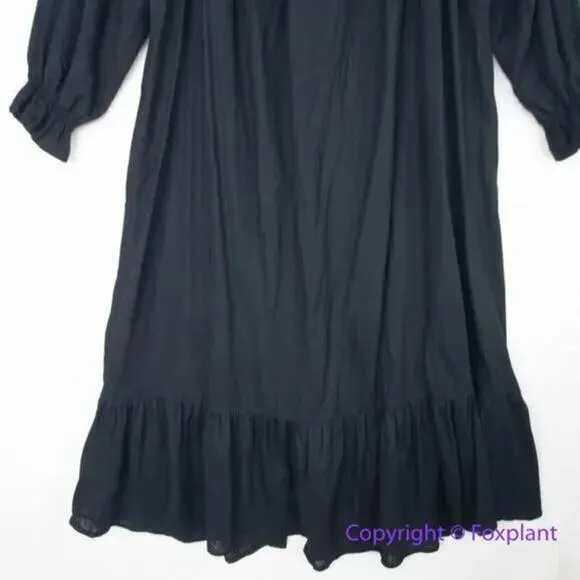 New! Eloquii‎ black Linen Maxi Day Dress, size 18/20