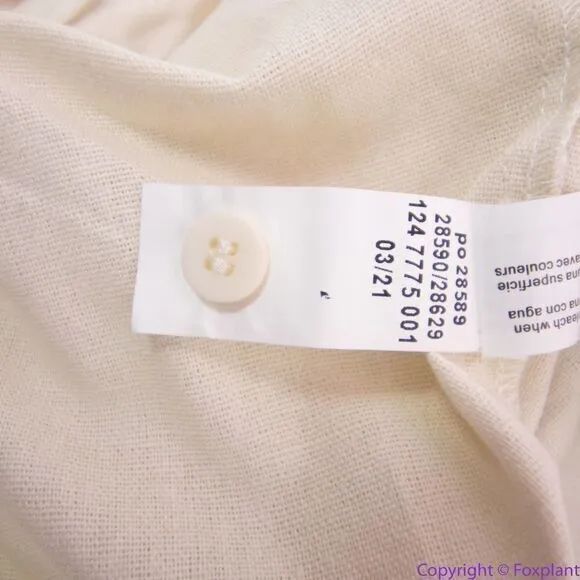 NEW Eloquii Cream Linen Maxi Day Dress,‎ size 14/16