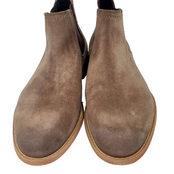 NEW Fabio De Luca Men 9 Tan Brown All Leather Suede Chukka Dress Boots Old Stock