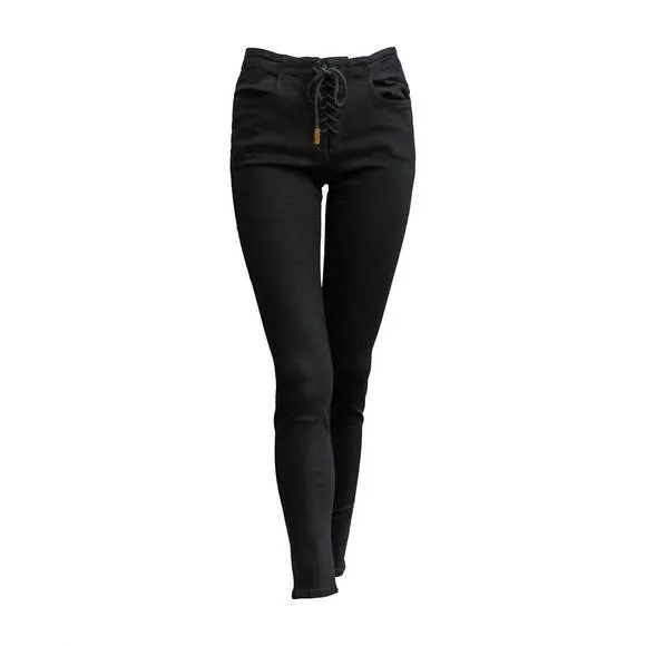 NEW FRAME corded lace le skinny jeans in film noir
