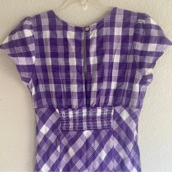NEW Free People Natalya Midi Dress Purple White