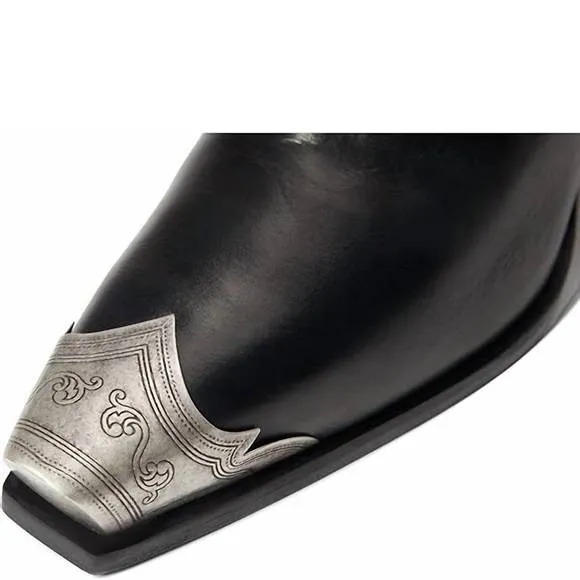 NEW FREE PEOPLE women's brayden western boot in black