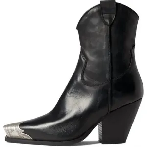 NEW FREE PEOPLE women's brayden western boot in black