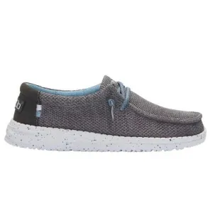 NEW HEY DUDE kid's wally shoes in sharkskin