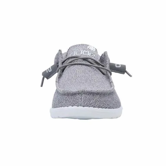 NEW HEY DUDE MEN'S WALLY SOX GREY WHITE SIZE 10 | MENÂ€™S SHOES | MEN'S LACE UP