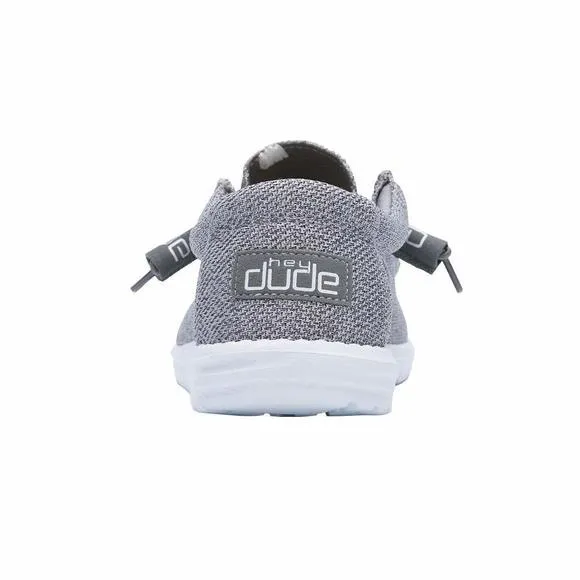 NEW HEY DUDE MEN'S WALLY SOX GREY WHITE SIZE 10 | MENÂ€™S SHOES | MEN'S LACE UP