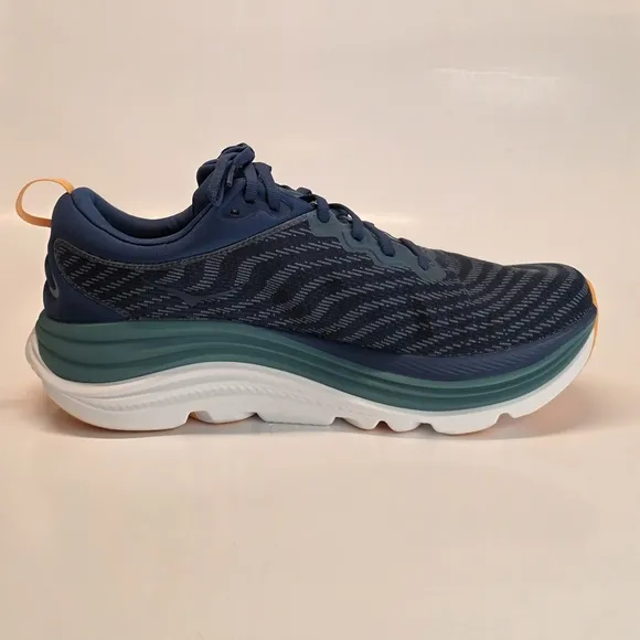 New Hoka One One  Gaviota 5 Men's Size 12 D Bluesteel  Running Shoes 1127929
