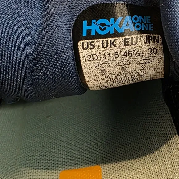 New Hoka One One  Gaviota 5 Men's Size 12 D Bluesteel  Running Shoes 1127929