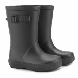 NEW IGOR kid's splash euri rain boots in negro