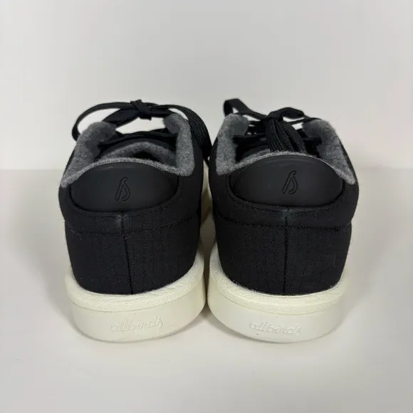 New in Box New NWT Allbirds Black and White Wool Piper Go Shoes Sneakers Size W7