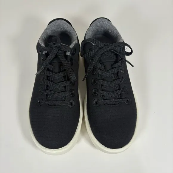 New in Box New NWT Allbirds Black and White Wool Piper Go Shoes Sneakers Size W7