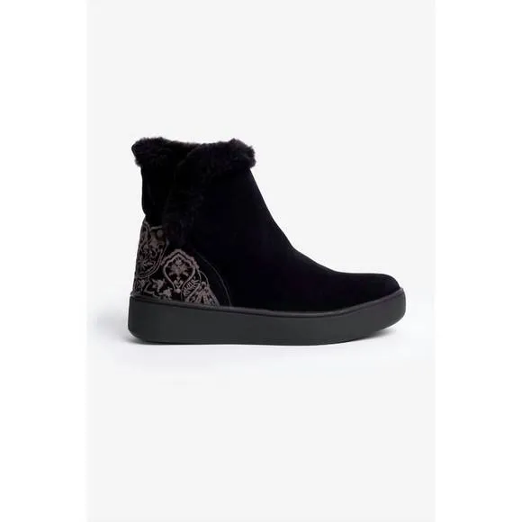 NEW JOHNNY WAS gradi embroidered slip on bootie in black