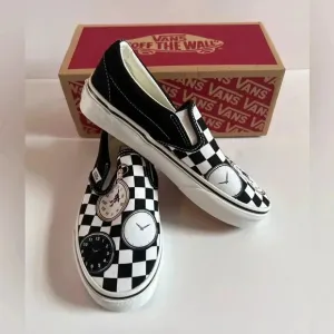 NEW Karl Jacobs x Vans Slip-On Skate Shoe Boys 3.5 Time Traveler Tales Graphics