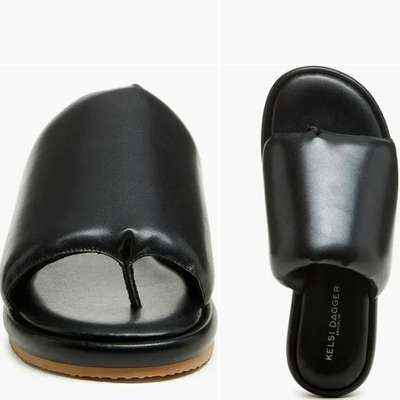 new Kelsi Dagger Brooklyn Traveler Slide Sandals  black (Anthropologie)