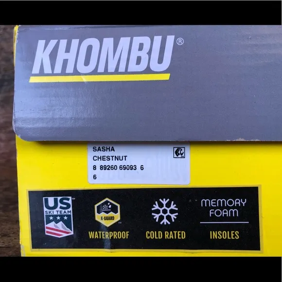 NEW Khombu Sasha Lace-Up Cold-Weather Moon boots