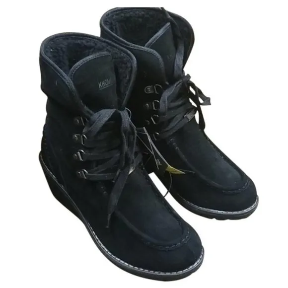 NEW Khombu Sasha Lace-Up Cold-Weather Moon boots