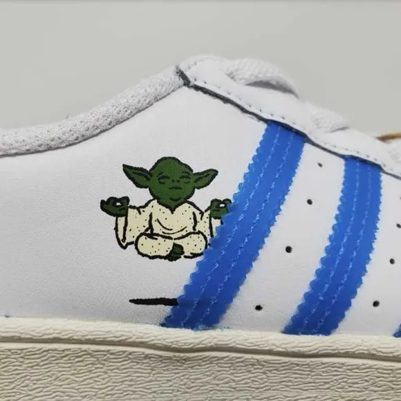 New kids 5 Adidas x Star Wars superstar El I dark side / light side sneakers