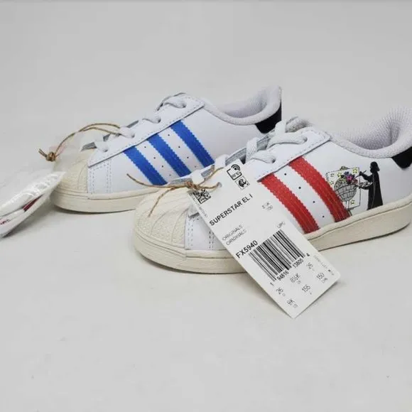 New kids 5 Adidas x Star Wars superstar El I dark side / light side sneakers