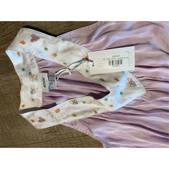 New Koch LAVENDER POLYSATIN HALEY DRESS