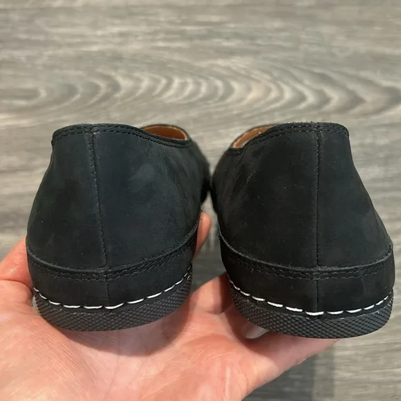 New L'Amour Des Pieds Black Nubuck Denisse Ballet Flat Mary Jane  Shoes Size 6
