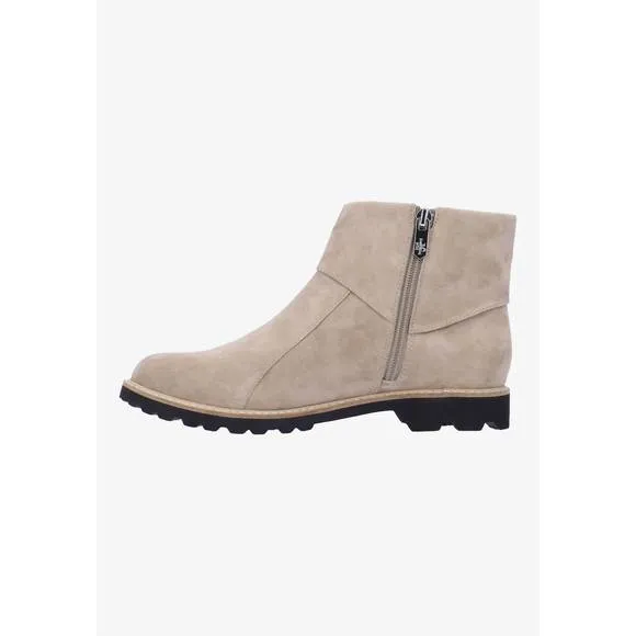 NEW L'AMOUR DES PIEDS women's romila boots in taupe kid suede