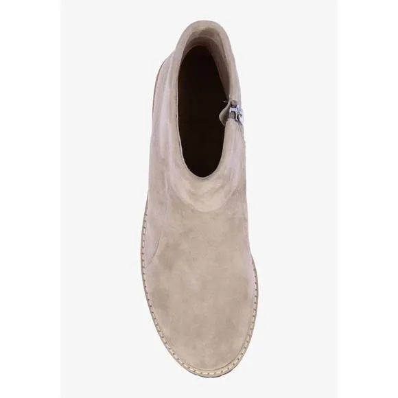 NEW L'AMOUR DES PIEDS women's romila boots in taupe kid suede