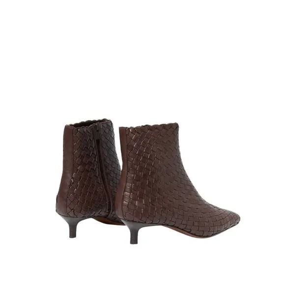NEW LOEFFLER RANDALL women's marcella skinny ankle boots in espresso