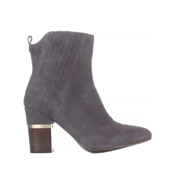 New Lucca Lane Jadia Ankle Boots Grey Suede Leather size 6 M 129$