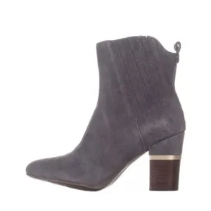 New Lucca Lane Jadia Ankle Boots Grey Suede Leather size 6 M 129$
