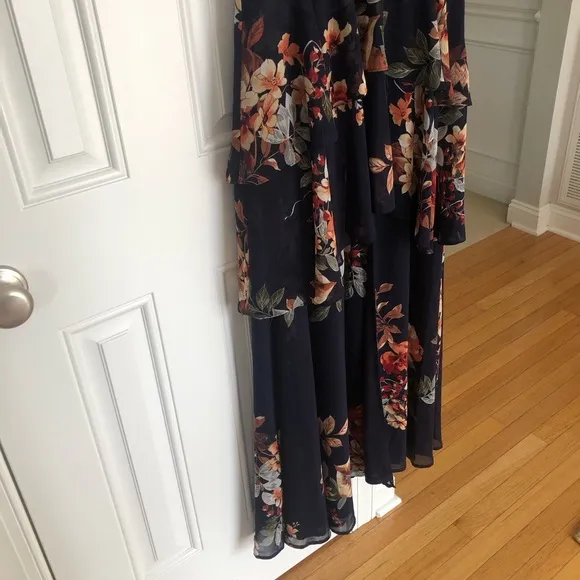 New: Lulus Midnight Mood Tiered Maxi Dress. Size Medium