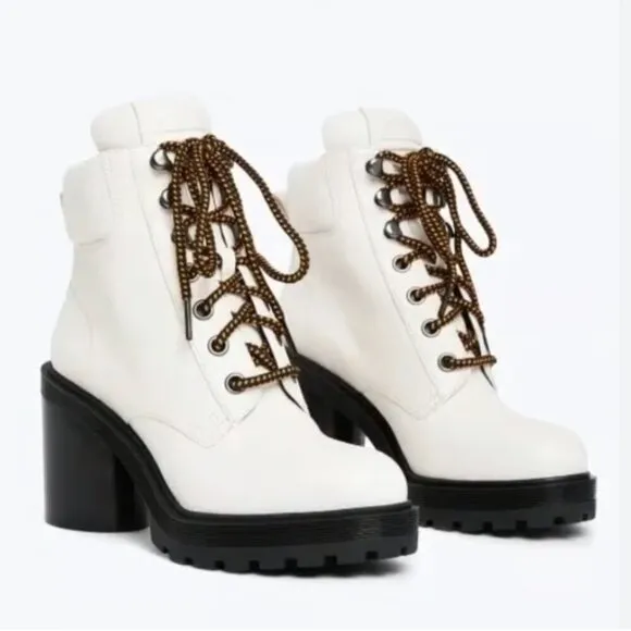 New! Marc Jacobs Crosby Ankle Hiking Leather Boots