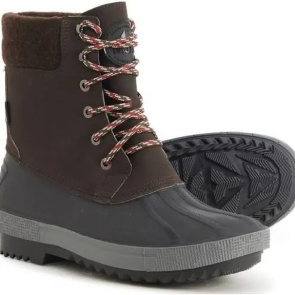 New Men’s Pajar Dark brown waterproof,‎ insulated Tomy winter boots Size 12