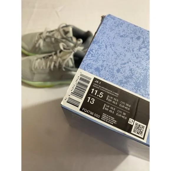 New Men’s Size 11.5 - Nike Ja 1 Light Silver FQ4796 003