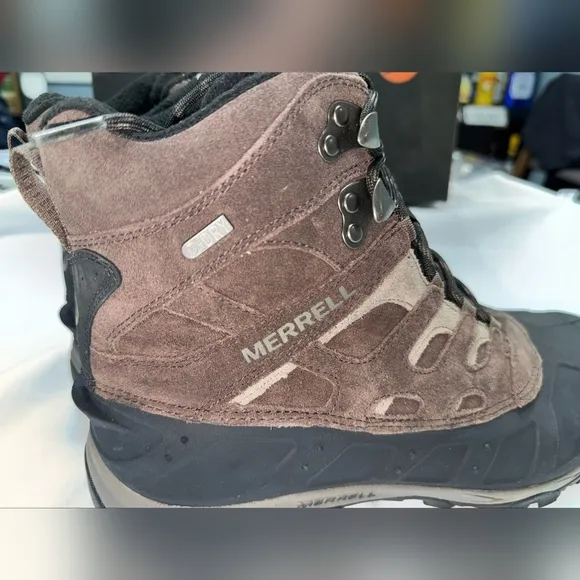 NEW-Merrell Moab Polar Hiking Boots- Men's Size 11 in Expresso J21147