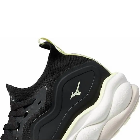 NEW MIZUNO women's wave neo ultra running shoes in undyed black-starlight