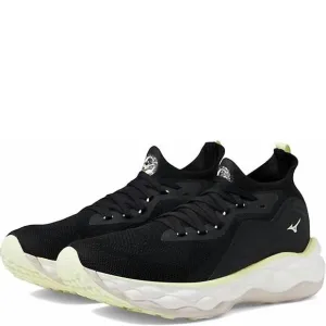 NEW MIZUNO women's wave neo ultra running shoes in undyed black-starlight